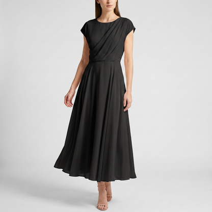 Abito Midi Serena – Chiffon Drappeggiato