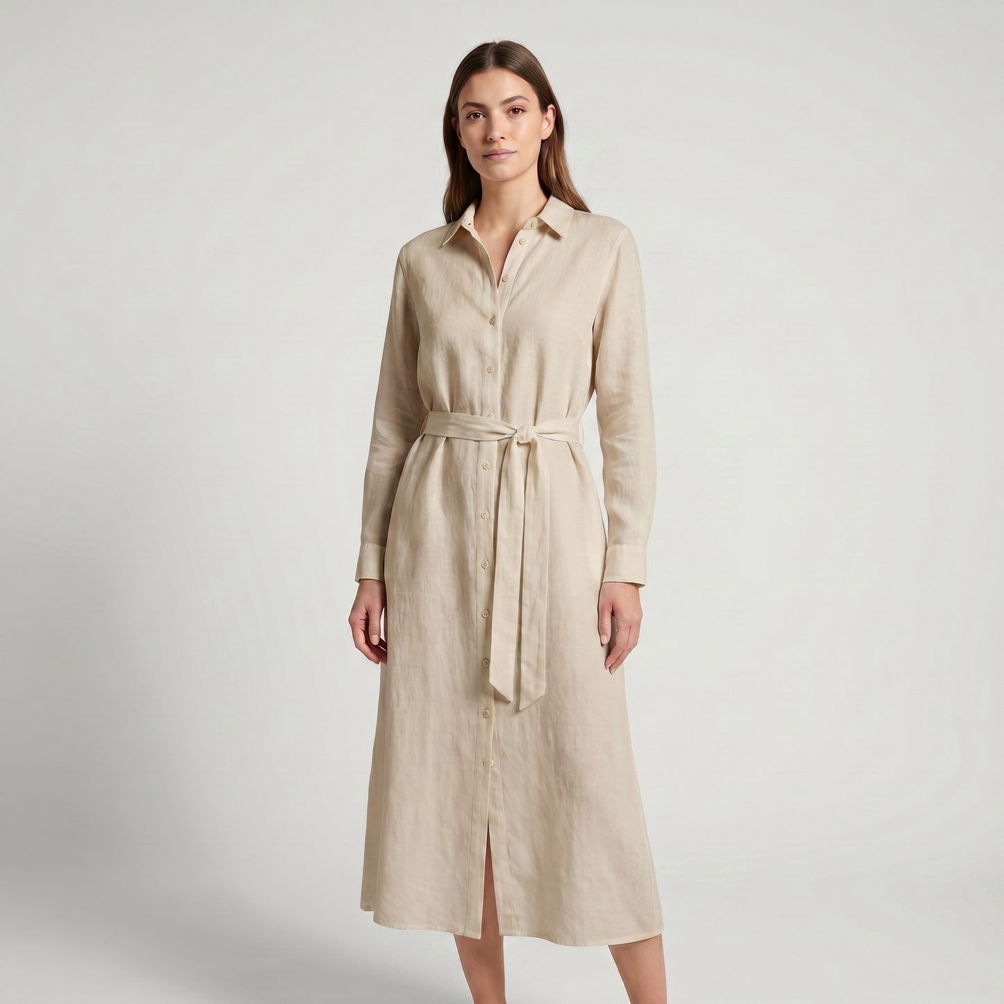 Abito Midi Giulia – Chemisier in Lino